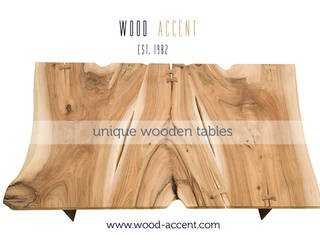 UNIQUE WOODEN TABLE , WOOD ACCENT WOOD ACCENT ห้องนั่งเล่น