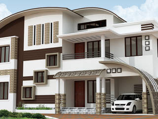 Exterior Elevation Designs, SRISHTI ENGINEERS SRISHTI ENGINEERS