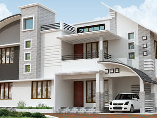 Exterior Elevation Designs, SRISHTI ENGINEERS SRISHTI ENGINEERS