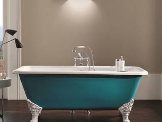 vasca in ghisa Quadro, bleu provence bleu provence Classic style bathroom