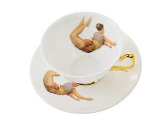 Trapeze Boy Teacup and Saucer, Melody Rose Melody Rose Comedores