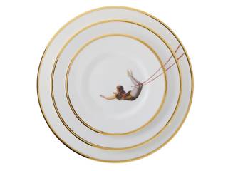 Trapeze Girl Bone China Plates, Melody Rose Melody Rose Dining room