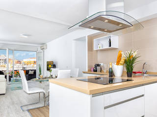 Apartamento blanco espiritual, Espacios y Luz Fotografía Espacios y Luz Fotografía Modern Living Room