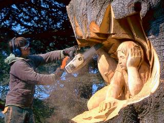 Pershore Abbey park sculpture, Tom Harvey Tom Harvey Mais espaços