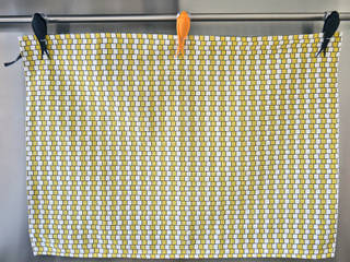 TORCHON / DISH TOWEL damier yellow, décoratoire décoratoire Klasik Mutfak