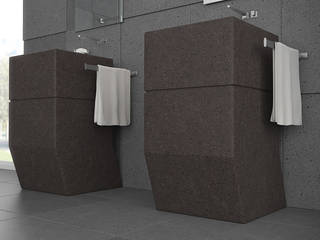 The Grey & Brown Lava Stone for the Modern Bathroom Environment, Ranieri Pietra Lavica Ranieri Pietra Lavica Moderne Badezimmer