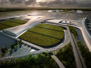 Qingdao New Airport, Ricardo Bofill Taller de Arquitectura Ricardo Bofill Taller de Arquitectura