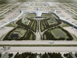 Qingdao New Airport, Ricardo Bofill Taller de Arquitectura Ricardo Bofill Taller de Arquitectura