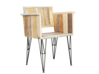 Chair 13 by Officine Catena, Swart Swart Living room