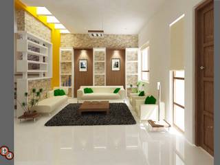 Minimalistic Interior spaces ---Living room interiors, Preetham Interior Designer Preetham Interior Designer Living room