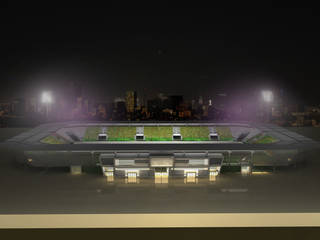 ​5 Prototypes of stadium in Libya. 10K, Javier Garcia Alda arquitecto Javier Garcia Alda arquitecto Rooms