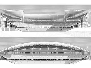 New National Libyan Stadium in Tripoli. (55K), Javier Garcia Alda arquitecto Javier Garcia Alda arquitecto Fotos de Decoración y Diseño de Interiores