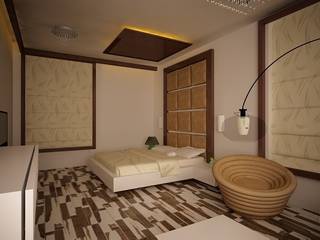 modern bedroom, Drashtikon Designer Consultant (kamal maniya) Drashtikon Designer Consultant (kamal maniya) Modern style bedroom
