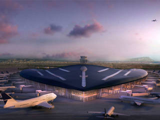 New Satellite Terminal Building at Barcelona Airport, Ricardo Bofill Taller de Arquitectura Ricardo Bofill Taller de Arquitectura