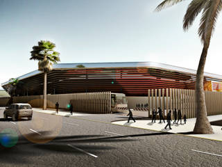 COMPLEJO DEPORTIVO MODULAR AL TALABA EN BAGHDAD 15K, Javier Garcia Alda arquitecto Javier Garcia Alda arquitecto Espacios