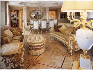 Private villa MOSCOW, Lunardelli Egidio srl Lunardelli Egidio srl Ruang Keluarga Klasik