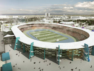 Rehabilitation of 11th June stadium in Tripoli. 45K, Javier Garcia Alda arquitecto Javier Garcia Alda arquitecto Rooms