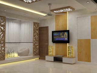 4 BHK Appartment in Gurgaon, Universal Pride Interiors Pvt. Ltd. Universal Pride Interiors Pvt. Ltd. Ruangan