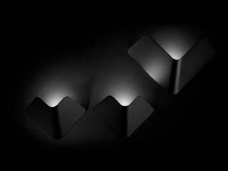 Fly wall lamp voor TossB , Peter van de Water Peter van de Water ミニマルデザインの リビング