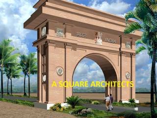 india gate at sadiqui border fazilka, A Square Architects A Square Architects