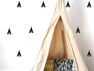 STICKERS TIPIS, pöm pöm غرفة الاطفال Accessories & decoration