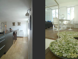 Appartement FCB, BONORA ARCHITECTES BONORA ARCHITECTES Phòng ăn: Thiết kế nội thất · bố trí · Ảnh
