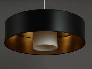 Hängelampe schwarz / gold Kabuki , Lichtscheu – Atelier Lichtscheu – Atelier Interior design