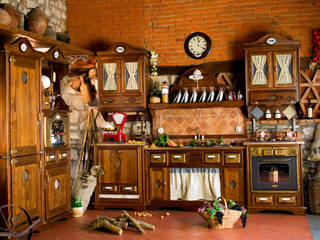 CUCINA RUSTICA (ART. 453), Maggi Massimo Maggi Massimo ラスティックデザインの キッチン