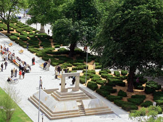 Opernplatz Hannover, Kamel Louafi Landschaftsarchitekten Kamel Louafi Landschaftsarchitekten Commercial spaces