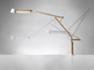 Manu Desk Lamp, SYLVAIN AEBISCHER SYLVAIN AEBISCHER Phòng văn phòng: Thiết kế nội thất · bố trí · Ảnh