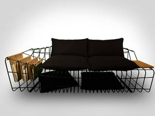 SOFIST, Sule Koc Design Sule Koc Design Industriale Wohnzimmer Sofas und Sessel