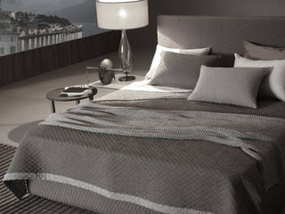 POEMO DESIGN: CAPI UNICI SENZA TEMPO PER VESTIRE LA CAMERA DA LETTO, POEMO DESIGN POEMO DESIGN Eclectic style bedroom Textiles