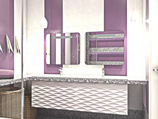 Оттенки фиолетового, Pure Design Pure Design Banheiros escandinavos