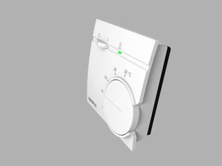Raumtemperaturregler RTR 9000 von EBERLE Controls:, EBERLE Controls EBERLE Controls Salas de estar clássicas