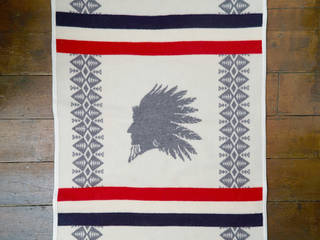 Pendleton Heroic Chief blanket, Fate London Fate London Спальня в эклектичном стиле