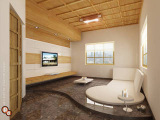 Living spaces, Preetham Interior Designer Preetham Interior Designer 现代客厅設計點子、靈感 & 圖片