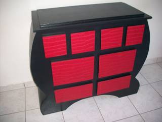 Commode en rouge et noir, Maëla Design Maëla Design 다른 방