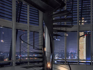 Appartamento privato City Life - Milano, Andrea Rossini Architetto Andrea Rossini Architetto Modern corridor, hallway & stairs