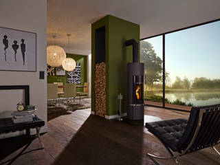 Stufe a legna CERA DESIGN, MaisonFire MaisonFire Modern Living Room Fireplaces & accessories
