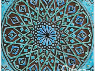 MOROCCAN WALL ART - TURQUOISE - SQUARE, Gvega Ceramica Gvega Ceramica Casas