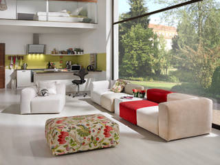 Sofa (nach Maß)..., HOME Schlafen & Wohnen GmbH HOME Schlafen & Wohnen GmbH Modern living room Sofas & armchairs