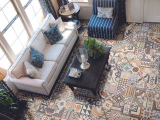 Shoreditch , The Baked Tile Company The Baked Tile Company Eclectic style living room