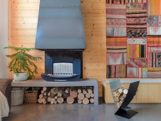 Shooting dans une maison isèroise par Sandrine Rivière, Finoptim Finoptim Rustic style living room