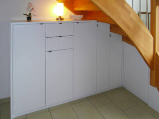 Sideboard mit Ecklösung, Domgörgen-Die Tischlerei Domgörgen-Die Tischlerei Classic style corridor, hallway and stairs