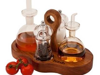 Harch Condiments Caddy, Harch Wood Couture Harch Wood Couture Cuisine originale