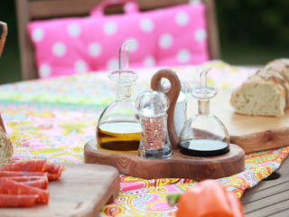 Harch Condiments Caddy, Harch Wood Couture Harch Wood Couture Dapur Gaya Eklektik