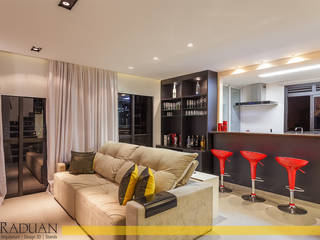 Duplex 80 m² - Vila Madalena, Raduan Arquitetura e Interiores Raduan Arquitetura e Interiores Modern Living Room