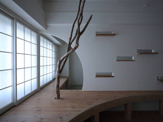 The Times Resuscitation Building, nano Architects nano Architects Modern living room Wood Wood effect