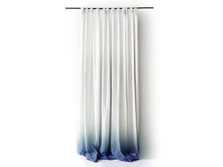 Blue Ombre curtains and cushions by Lovely Home Idea, LOVELY HOME IDEA LOVELY HOME IDEA Windows & doors Curtains & drapes