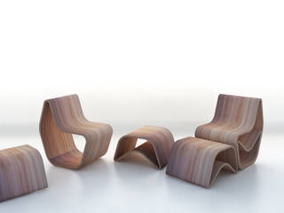 GVAL chair, LOUIS SICARD LOUIS SICARD 现代客厅設計點子、靈感 & 圖片